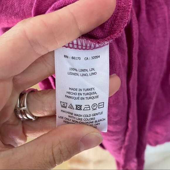 Anthropologie Maeve Horizon Tie Back Linen Top - Picture 9 of 9